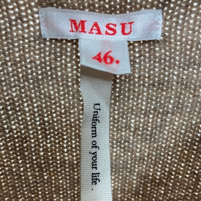 MASU エムエーエスユー 19AW PABLO SWEATER パブロ ウールニットボーダーセーター ブラウン オレンジ MUFW-KN0291 Size 46 瑞穂店