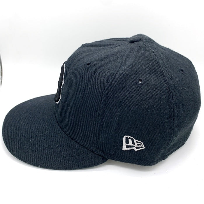 90's New Era ニューエラ 59FIFTY MLB ボストン・レッドソックス ウールベースボールキャップ ブラック USA製 Size 7 3/8 (58.7cm) 福生店