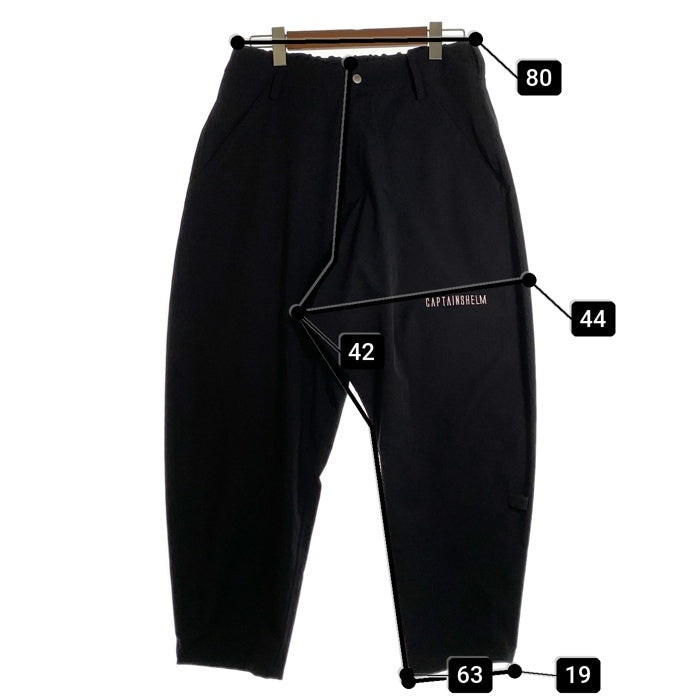 CAPTAINS HELM キャプテンズヘルム ウエストギャザー ロングパンツ ブラック ポリエステル Size L 福生店