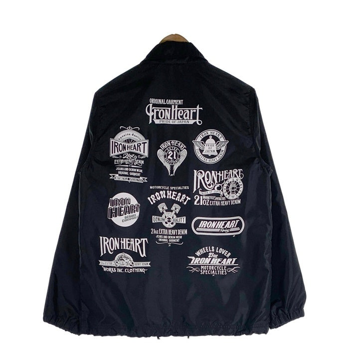 IRONHEART アイアンハート 20th ナイロンコーチジャケット プリント ブラック IHJ-117 Size S 福生店