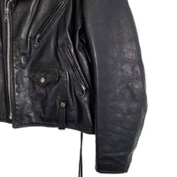 Schott ショット 125 レザーダブルライダースジャケット ブラック ライナー無 YKKファスナー Size 44 福生店