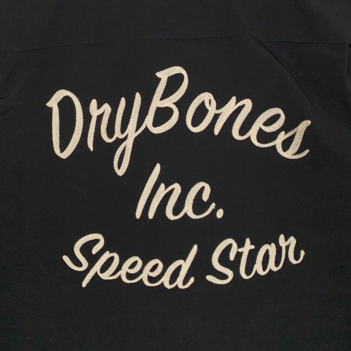 Dry Bones ドライボーンズ ドリズラージャケット ブラック ポリエステル ナイロン 刺繡 Size M 福生店