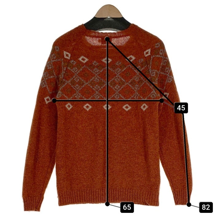 Pherrow's フェローズ 19AW スノーパターン ジャガード ニット セーター オレンジ 19W-PSFS1 Size 40 福生店