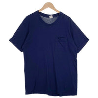 80's FRUIT OF THE LOOM フルーツオブザルーム 半袖 ポケット Tシャツ ネイビー USA製 Size XL (46-48) 福生店