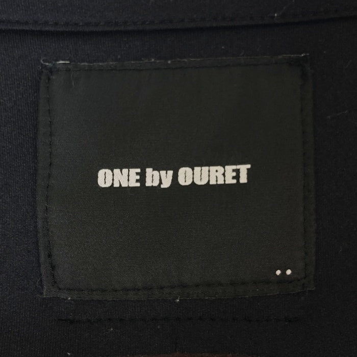 ONE BY OURET ワンバイオーレット クルーネック ジャージジャケット ネイビー size2 瑞穂店