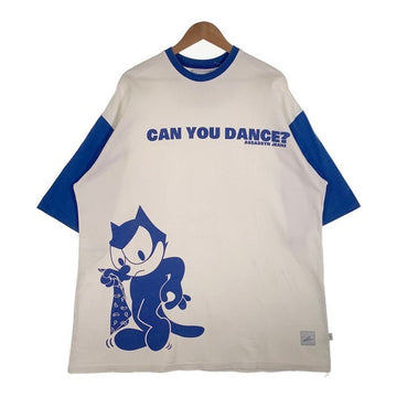 ASSASSYN JEANZ アサシンジーンズ フィリックス プリントTシャツ ホワイト ブルー Size XXL 福生店
