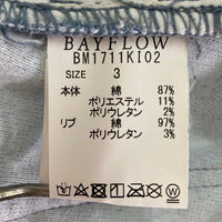 BAYFLOW ベイフロー スウェットデニム ジョガーパンツ ブルー BM1711KI02 Size 3 瑞穂店