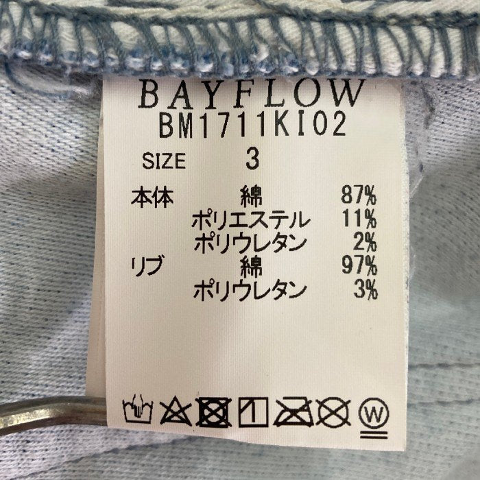 BAYFLOW ベイフロー スウェットデニム ジョガーパンツ ブルー BM1711KI02 Size 3 瑞穂店