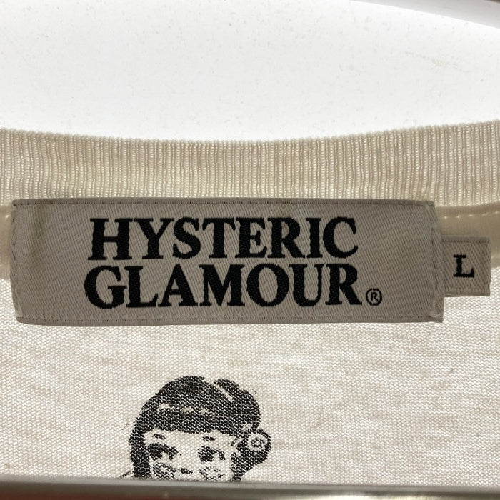 HYSTERIC GLAMOUR ヒステリックグラマー 0293CT19 COURTNEY LOVE コートニー・ラブ フォトプリント Tシャツ ホワイト sizeL 瑞穂店