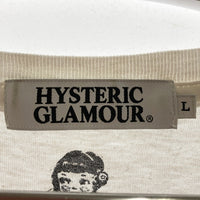 HYSTERIC GLAMOUR ヒステリックグラマー 0293CT19 COURTNEY LOVE コートニー・ラブ フォトプリント Tシャツ ホワイト sizeL 瑞穂店