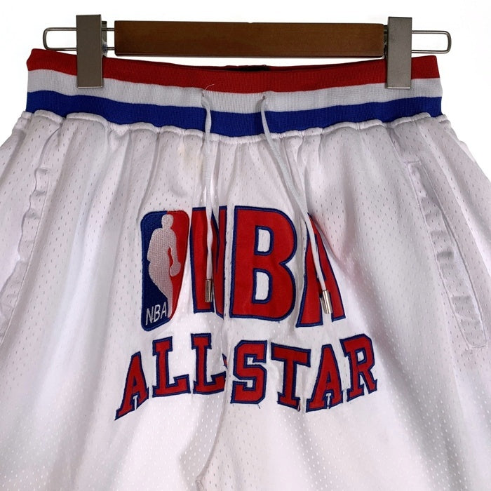 JUST DON ジャストドン NBA ALL STAR バスケットボール ショーツ ハーフパンツ ホワイト レッド ブルー USA製 Size L 福生店