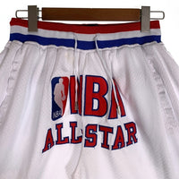 JUST DON ジャストドン NBA ALL STAR バスケットボール ショーツ ハーフパンツ ホワイト レッド ブルー USA製 Size L 福生店