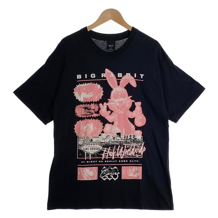 HUF ハフ FREDDIE GIBBS フレディギブス NIGHT ALIVE WASHED TEE プリントTシャツ ブラック Size M 福生店