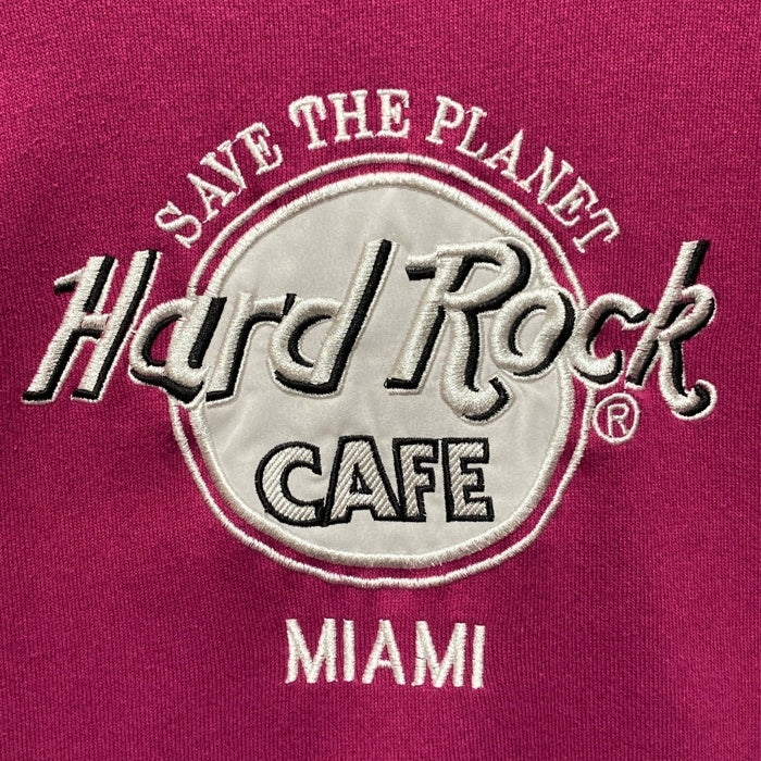 Hard Rock Cafe ハードロックカフェ USA製 MIAMI マイアミ スウェットトレーナー パープル sizeXL 瑞穂店