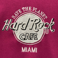 Hard Rock Cafe ハードロックカフェ USA製 MIAMI マイアミ スウェットトレーナー パープル sizeXL 瑞穂店