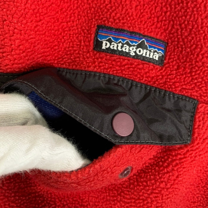 patagonia パタゴニア SYNCHILLA Snap-T フリースプルオーバー レッド 25450 SP00 Size XS 福生店