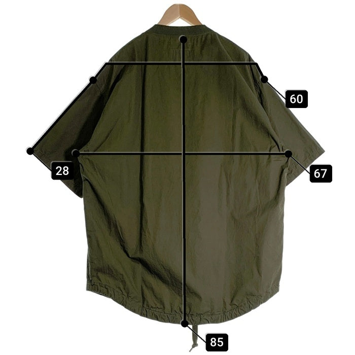 WTAPS ダブルタップス 23SS SMOCK SS COTTON WEATHER スモック ショートスリーブシャツ コットン プルオーバー グリーン 231TQDT-SHM06 Size 04 福生店