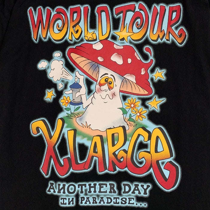 XLARGE エクストララージ グラフィックプリント Tシャツ ブラック 101232011026 Size L 福生店
