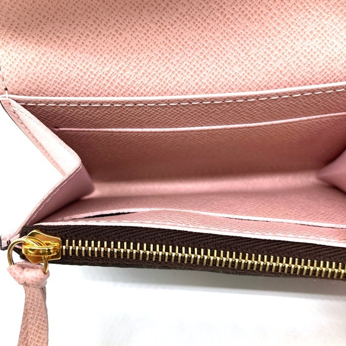 LOUIS VUITTON ルイヴィトン モノグラム ポルトモネ ロザリ ローズ バレリーヌ 財布 小銭入れ カード ブラウン ICチップ M62361 瑞穂店