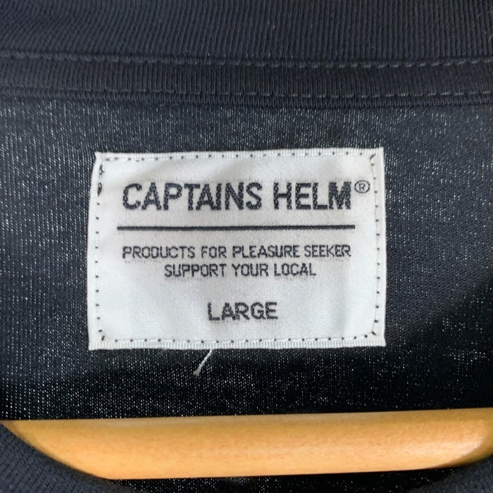 CAPTAINS HELM キャプテンズヘルム US LOGO LS T USロゴ ロングスリーブ Tシャツ 長袖 ロンT ブラック CH24-SP-T40 Size L 福生店