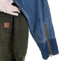 Carhartt カーハート ベストリメイク ダック デニム ジップアップジャケット モス インディゴ 100121 316 12年 Size M 福生店