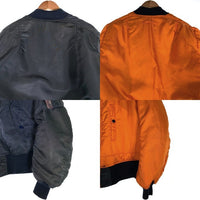 70's CONCORD INDUSTRIES コンコルドインダストリーズ MA-1 ナイロンフライトジャケット ネイビー 8279E Size L 福生店