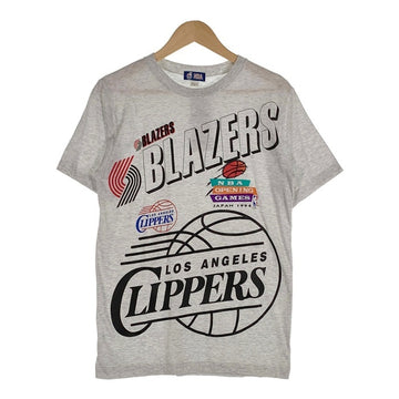 90's  1994 NBA JAPAN GAMES BLAZERS VS CLIPPERS ブレイザーズ クリッパーズ プリントTシャツ Size M 福生店