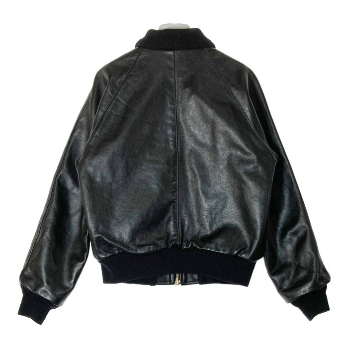 VANSON バンソン TJ USA製 レザー チームジャケット ブラック size42 瑞穂店
