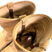 90's REDWING レッドウィング スウェード ペコスブーツ ベージュ 8168 97年 縦刺繡羽タグ Size 9E (27.0cm) 福生店