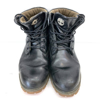 Timberland ティンバーランド HAINSWORTH 6ホール レザーブーツ ブラック Size 約25-26cm 瑞穂店
