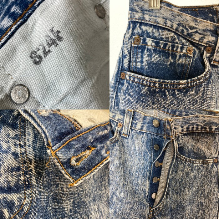 Levi's リーバイス 501 USA製 ボタン裏524 ケミカルウォッシュ デニムパンツ インディゴ sizeW31 瑞穂店