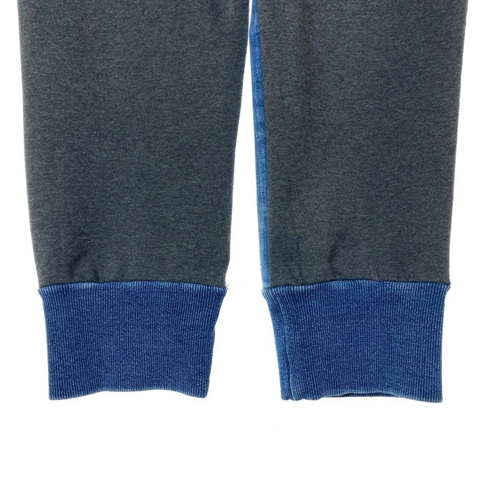 glamb グラム Jake knit denim 切替 デニム スウェットパンツ ライトインディゴ グレー GB17SP/P03 Size 3 瑞穂店