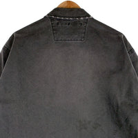 NAUTICA ノーティカ 24SS クラッシュドチノ ジップブルゾン ジャケット グレー USED/ダメージ加工 241-1538 Size L 福生店