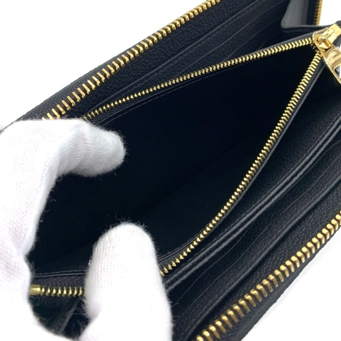 LOUIS VUITTON ルイ ヴィトン モノグラム・アンプラント ジッピーウォレット 長財布 ブラック M80481 福生店