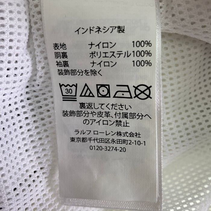 POLO SPORT RALPH LAUREN ポロスポーツ ラルフローレン Tech Harrington テック ハリントンジャケット ネイビーxホワイト sizeM★汚れ有 瑞穂店