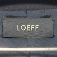 LOEFF ロエフ 1626-699-3572 ダブル ノーカラーワンピース ダークネイビー size0 瑞穂店