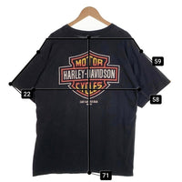 Harley-Davidson ハーレーダビッドソン CABO SAN LUCAS BAJA MEXICO バー&シールド プリントTシャツ ブラック Size 2XL 相当 福生店