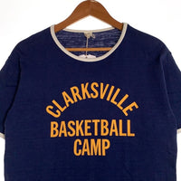 WAREHOUSE ウェアハウス CLARKS VILLE 半袖 Tシャツ ネイビー 4059 Size L 福生店