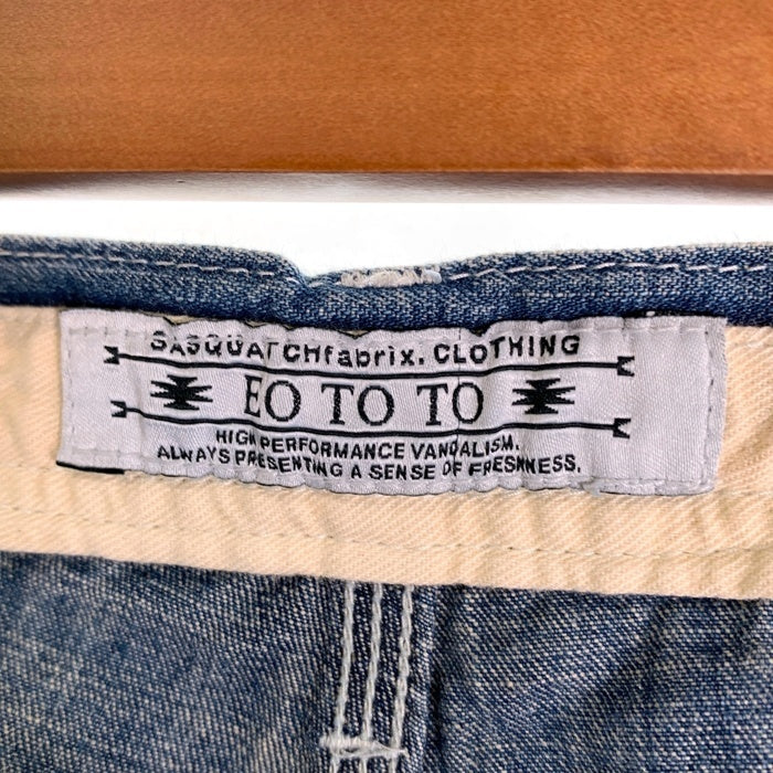 SASQUATCHfabrix サスクワァッチファブリックス ライトオンスデニムワークパンツ ダブルニー インディゴ 10SS-PA9-011 Size M 福生店