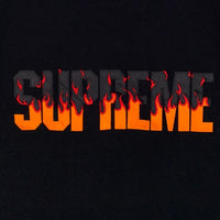 SUPREME シュプリーム 19AW Flame S/S Top フレイム ショートスリーブトップ Tシャツ ブラック Size XL 福生店