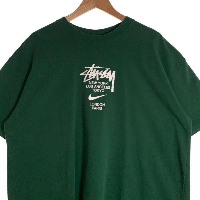 NIKE ナイキ STUSSY ステューシー 20AW NRG INTERNATIONAL TEE インターナショナル 半袖 Tシャツ グリーン DD3342-341 Size L 福生店