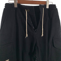 EMPORIO ARMANI エンポリオアルマーニ ウール ポリアミド カーゴパンツ ブラック 厚手 Size 46 福生店