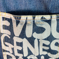 EVISU PARIS エヴィスパリ Lot0001 クレイジーパターン デニムパンツ インディゴ sizeW30×L34 瑞穂店