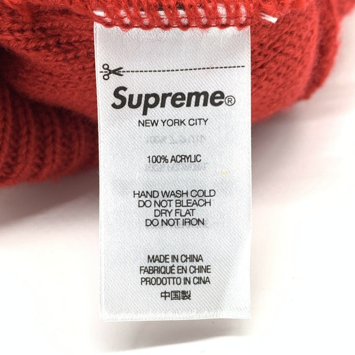 SUPREME シュプリーム 24AW Big Stripe Beanie ビッグストライプビーニー キャップ レッド アクリル 福生店