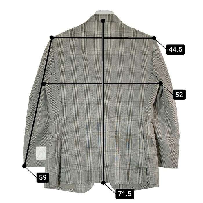 BURBERRYS バーバリーズ ウール シルク テーラードジャケット チェック グレー size165AB4 瑞穂店
