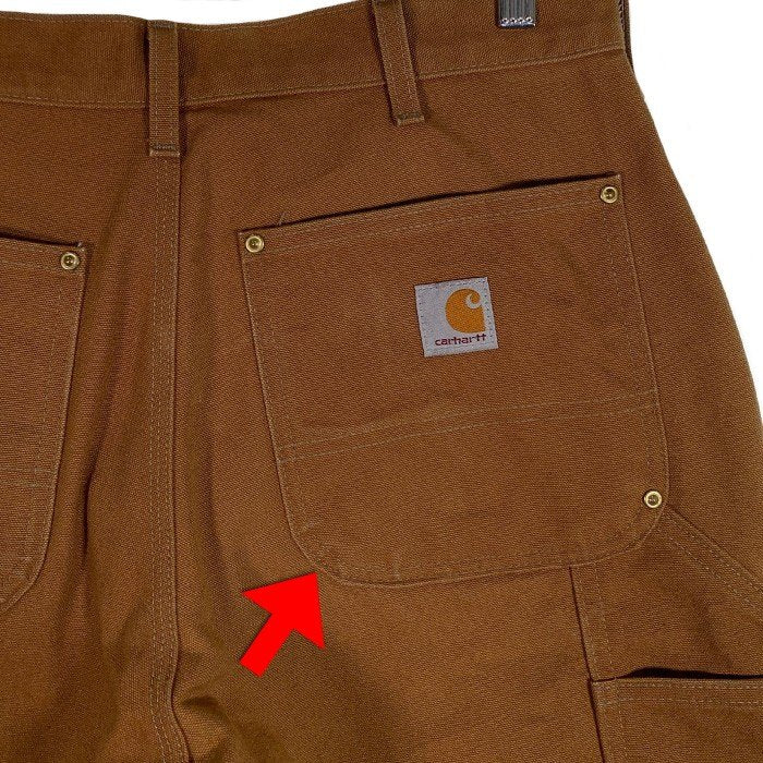 Carhartt カーハート ダブルニー ブラウンダック ワークパンツ USA製 B01 BRN Size 33×30 福生店