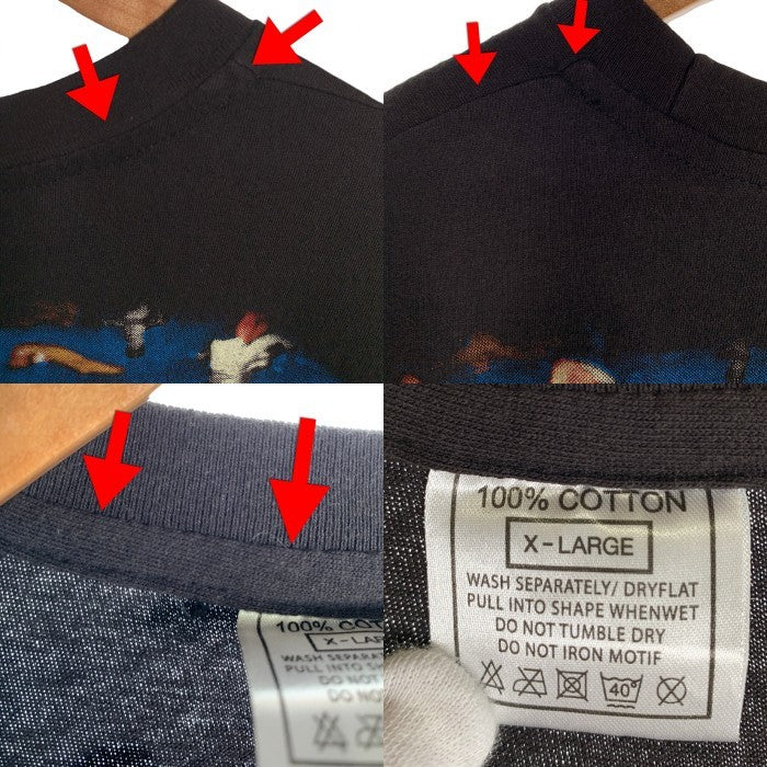 90's TITANIC タイタニック 両面プリント Tシャツ ブラック ブートレグ ユーロタグ Size XL 福生店