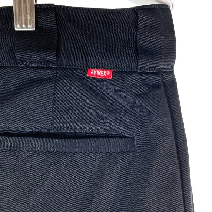 Dickies ディッキーズ × AVIREX アヴィレックス 102822101 ダブルニー センタープレス ワークパンツ ブラック size30 瑞穂店