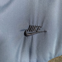 NIKE ナイキ スウェード切替 ポリエステル 中綿 ジップアップジャケット ブルゾン ネイビー ブラック カナダ製 Size XL 福生店