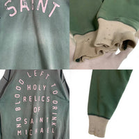SAINT MICHAEL セントマイケル SWEAT SHIRT FELT クルーネックスウェット グリーン SM-S22-0000-040 Size L 福生店